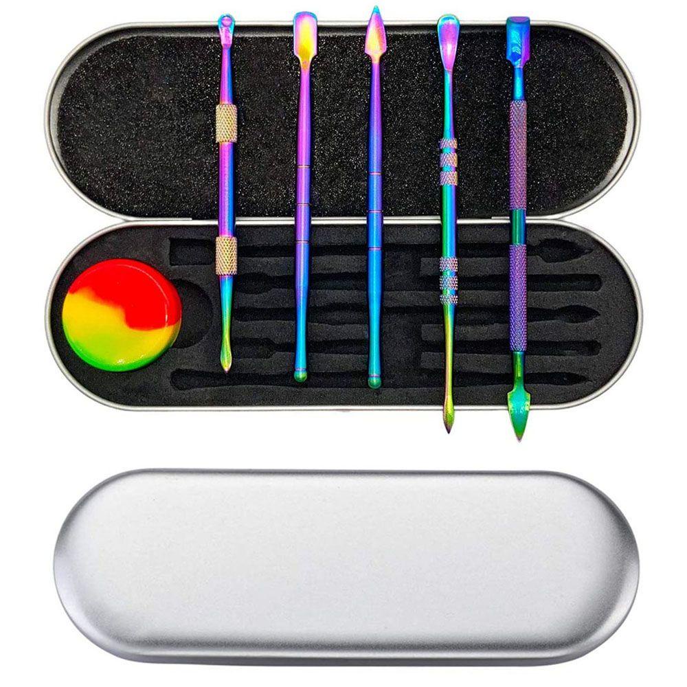 Bộ Dụng Cụ Điêu Khắc Sáp Bằng Thép Không Gỉ Bảo Vệ Lọ Silicone Và Kim Loại