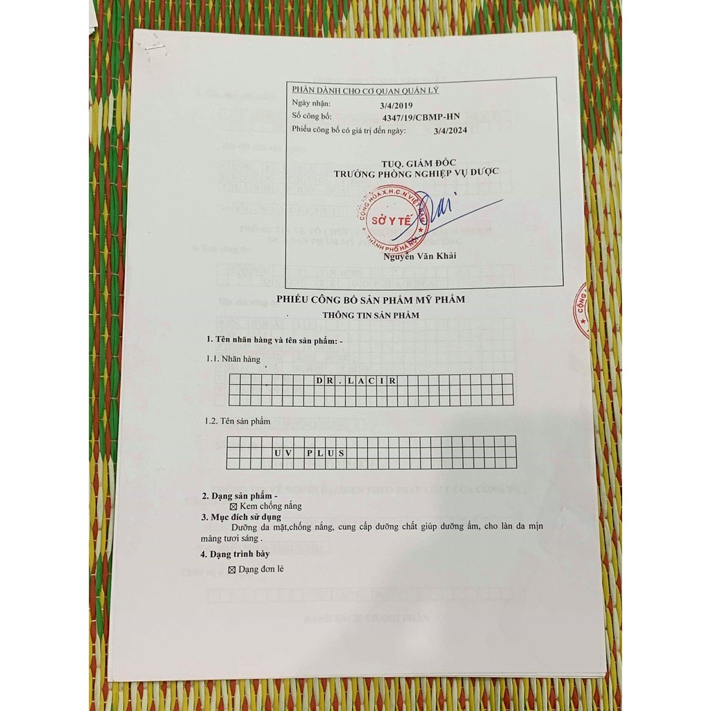 Kem dưỡng trắng da Dr Lacir,bộ kem dưỡng da ban ngày Cool Cream kem dưỡng ban đêm Lacir Hàng chính hãng