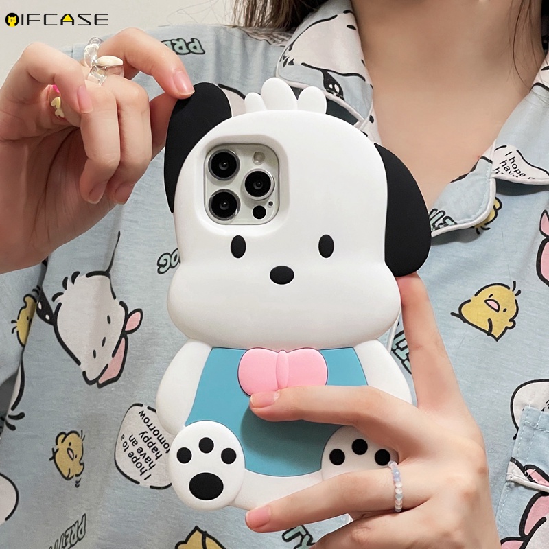 Ốp Điện Thoại Silicone Mềm Chống Sốc In Hình Chú Cún 3D Cho iPhone 13 12 11 Pro Max XS Max XR X 7 8 Plus