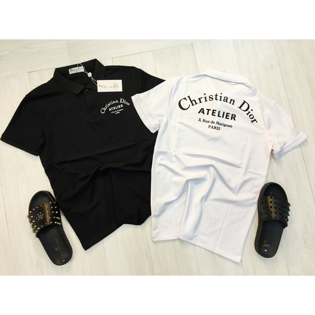 Áo phông nam polo đơn giản Dior