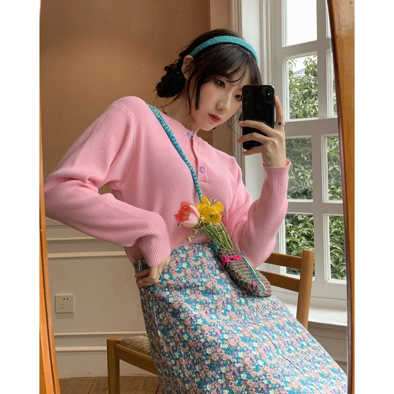 Áo Sweater dài tay thiết kế mỏng thời trang mùa xuân đơn giản cho nữ