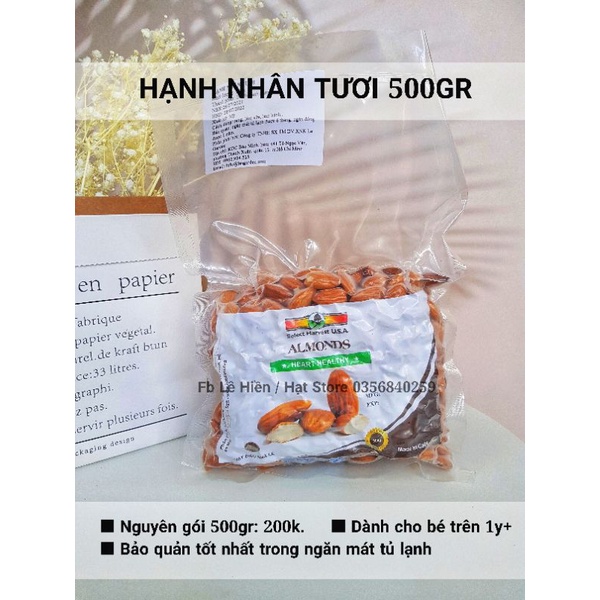 HẠNH NHÂN TƯƠI (Làm sữa)