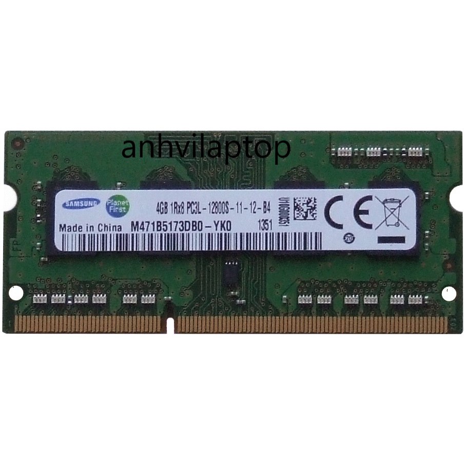 Ram Laptop 4G DDR3L Bus 12800s Tháo máy