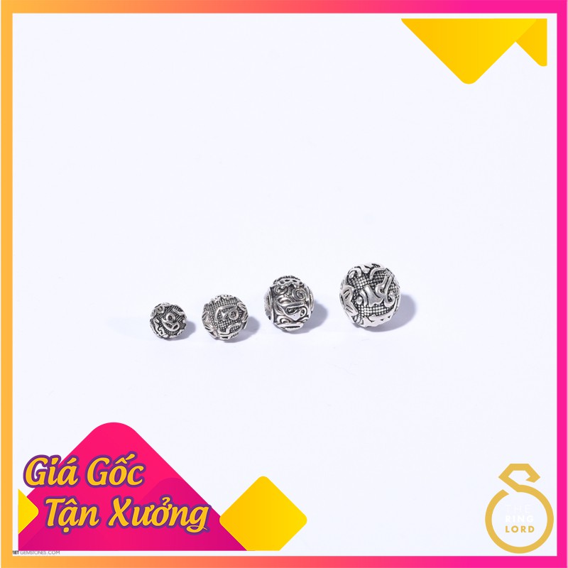 [RẺ VÔ ĐỊCH-BẠC THÁI] Charm bạc Lục tự đại minh chú kết vòng tay cao cấp