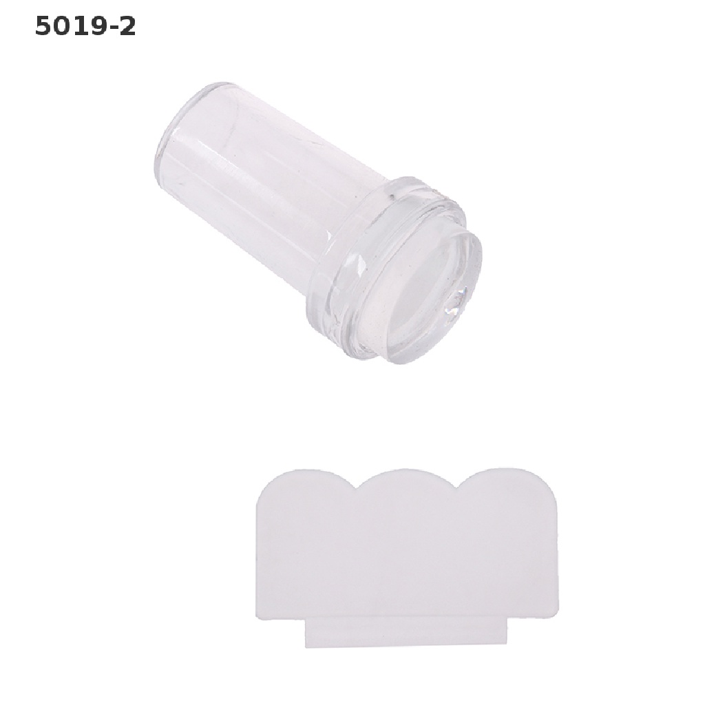 [GAV] Pure Clear Jelly Silicone Nail Art Stamper Scraper Nail Stamp Stamping Tool {VN}