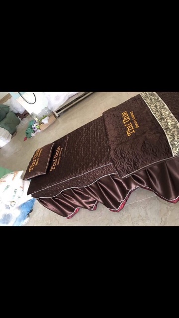 Ga lụa trần bông phủ giường spa, phun xăm, nối mi | BigBuy360 - bigbuy360.vn