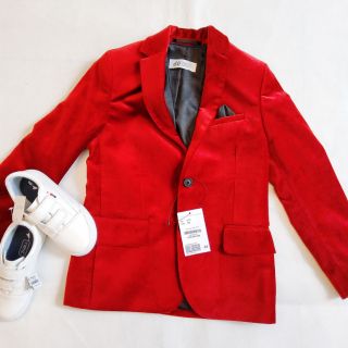 Khoác vest nhung H&M cho bé iu (kèm ảnh tự chụp 👌🏻)