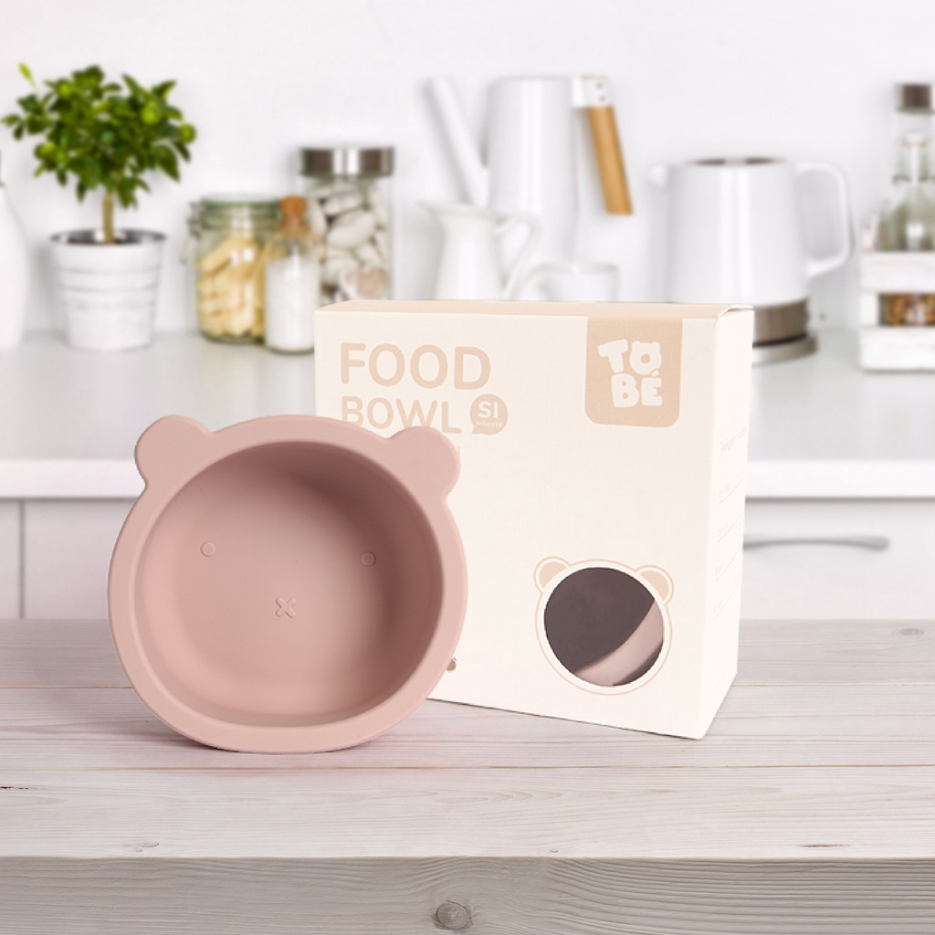 Bát ăn dặm Silicone hình gấu Tobé cao cấp cho bé