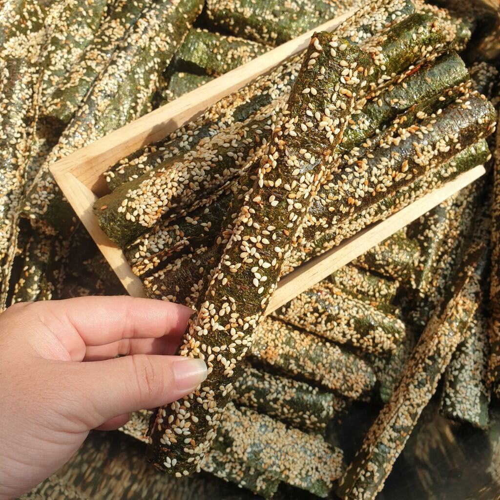 1 Kg Rong Biển Miếng Cuộn Mè Siêu Ngon-đồ ăn vặt