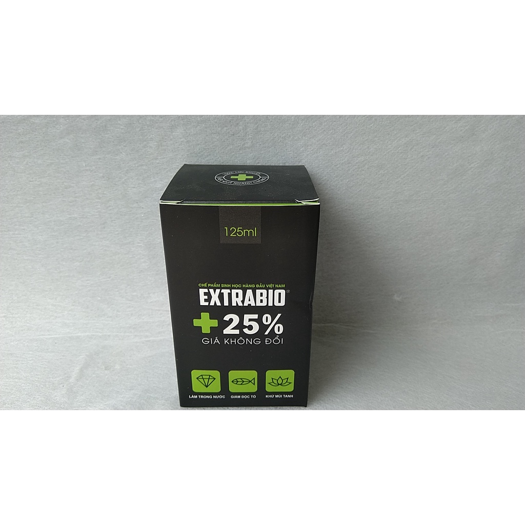 Men vi sinh cao cấp Extra bio chai 125ml dùng cho hồ cá.