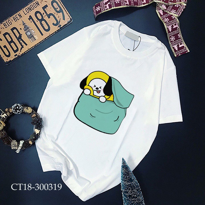 ÁO THUN BTS CHIMMY CỰC YÊU (3 MÀU)