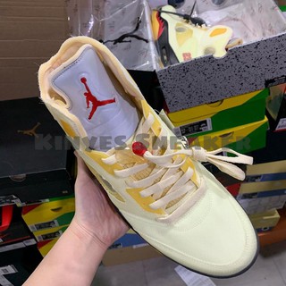 Giày Air Jordan 5 x Off-White " Sail" (Best Quality)