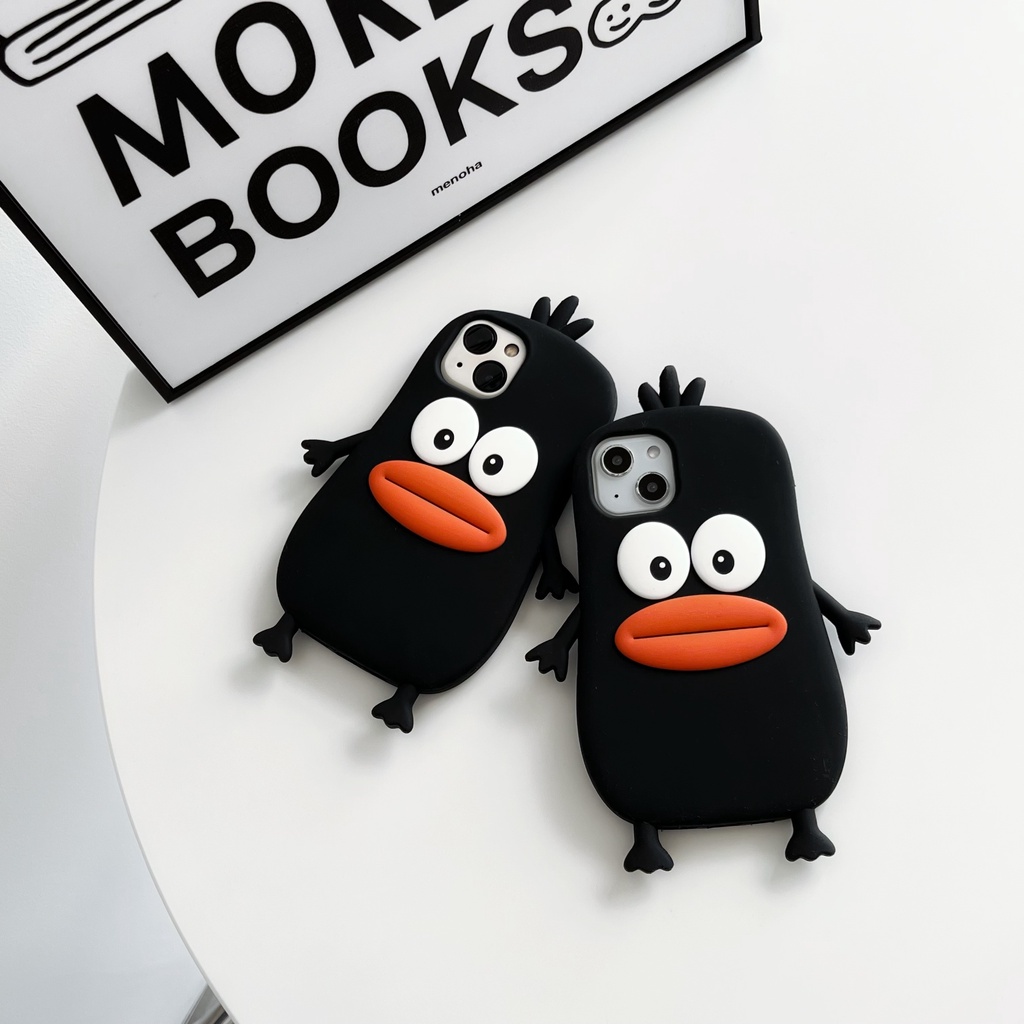 Ốp Điện Thoại Mềm Chống Rơi Hình Xúc Xích Mắt To Hoạt Hình Cho iPhone 13 / 12 / 12PRO MAX / 13PRO MAX / 6 / 7 / 8