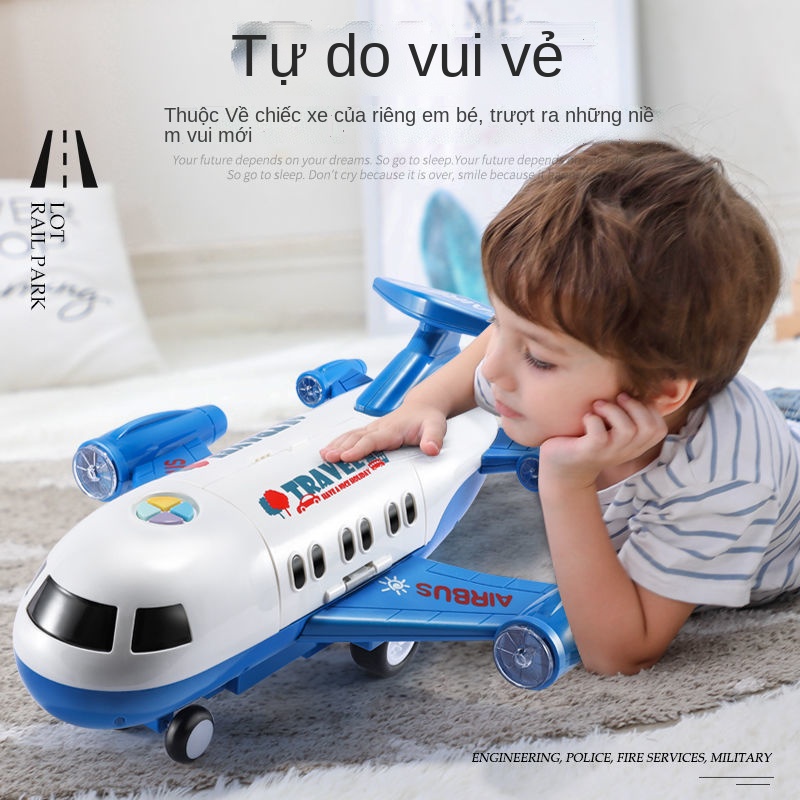 ✈Kho biến dạng máy bay lớn đồ chơi trẻ em phát triển trí thông minh bé trai và bé gái xe quán tính Bé trai 6 tuổi giáo d