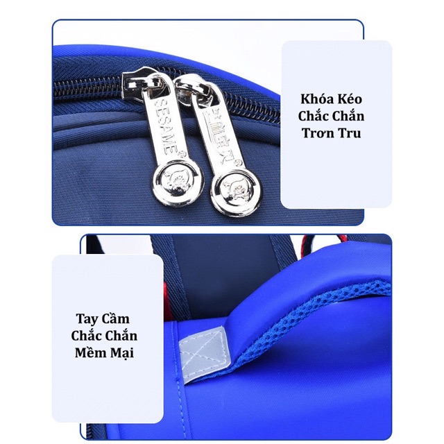 Balo học sinh SM BABY chống gù lưng cao cấp BL02