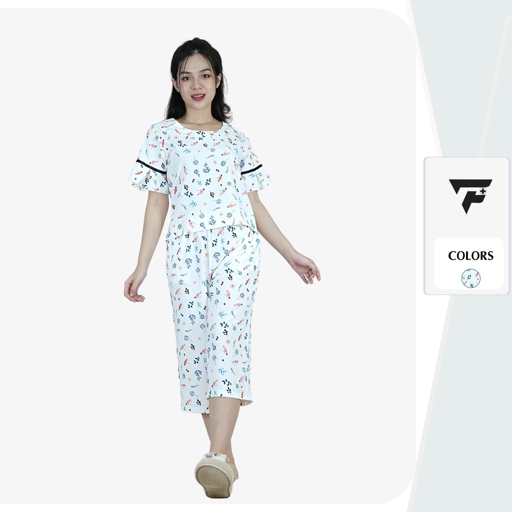 Đồ bộ mặc nhà pijama tiểu thư họa tiết dễ thương mềm mịn FPLUS 300 | BigBuy360 - bigbuy360.vn