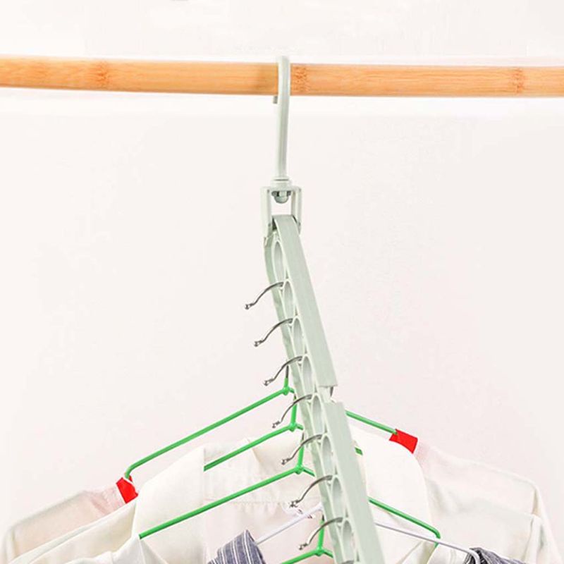 Móc Treo Quần Áo 9 Lỗ Đa Năng Tiết Kiệm Không Gian