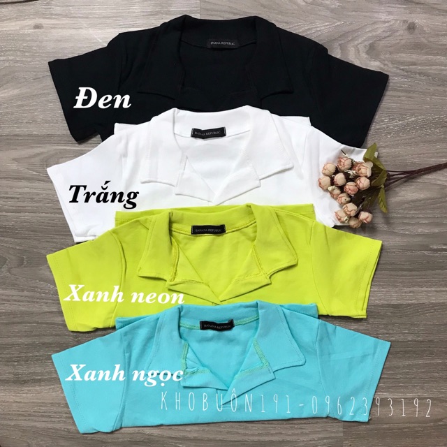 Áo Croptop Polo Basic Ngắn Tay | WebRaoVat - webraovat.net.vn