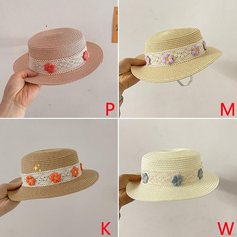 Nón cối phối hoa xinh xắn dành cho bé gái