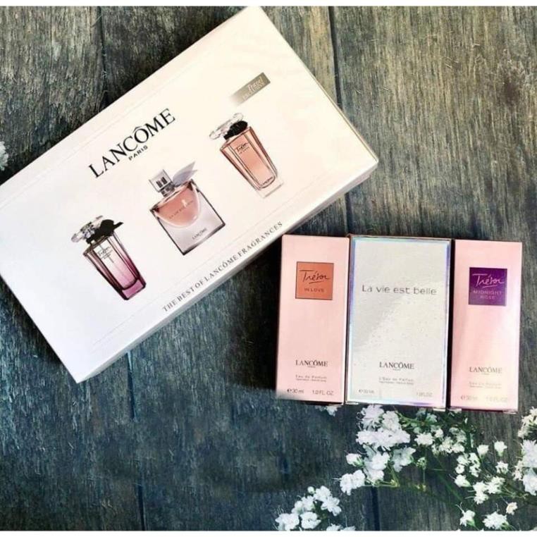 [HÀNG CHÍNH HÃNG] SET Nước Hoa Lancome 3 Chai - Nhập Khẩu Pháp Tặng Mặt Nạ Unifree Đơn 100K cao cấp