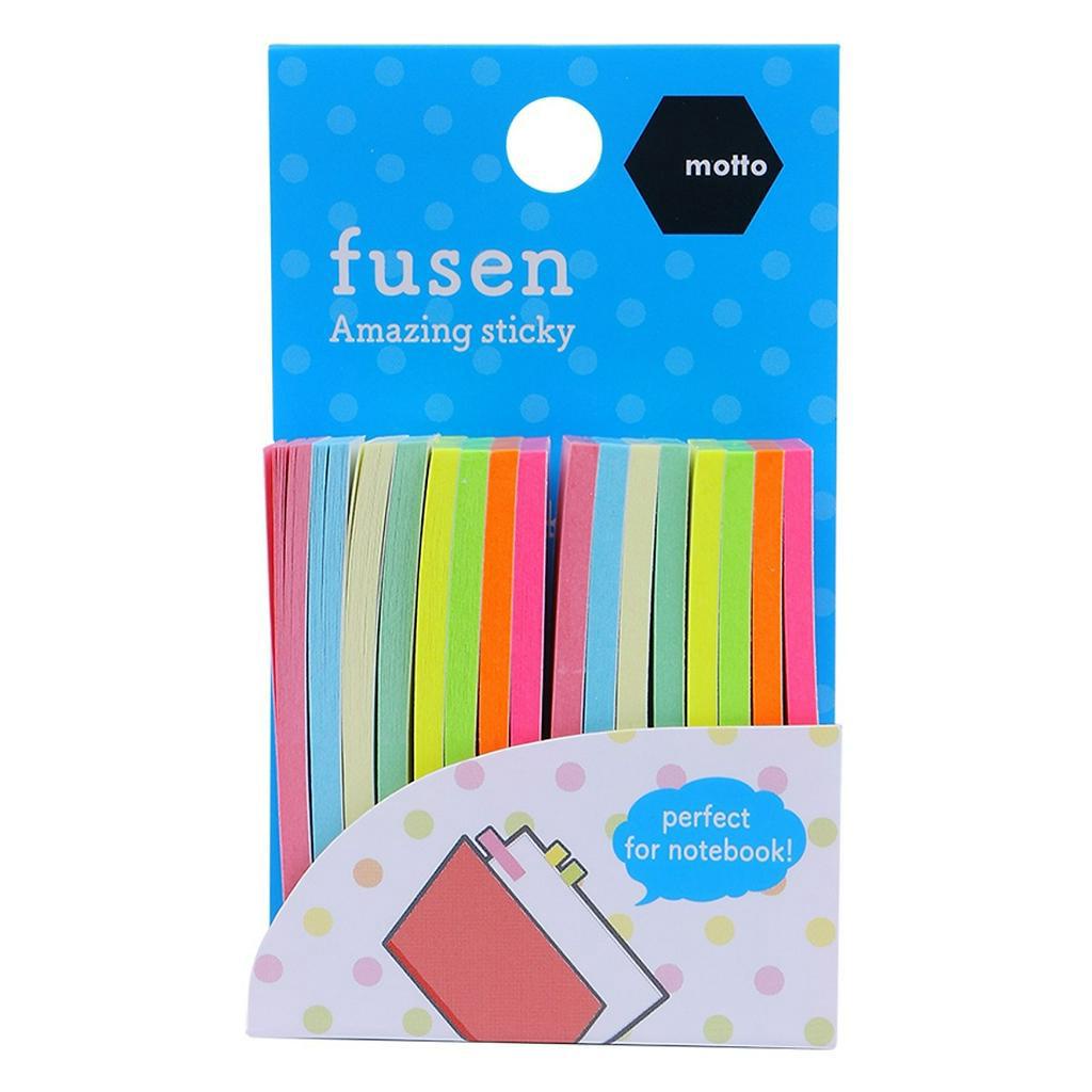 Giấy Note Motto 8 màu 15x50mm CYQF15-AS (Japan)