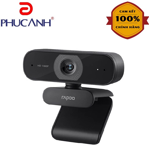 [Giá rẻ vô địch]Webcam Rapoo C260 Full HD 1080P có mic dùng cho livestream, dạy và học Online, Hàng chính hãng