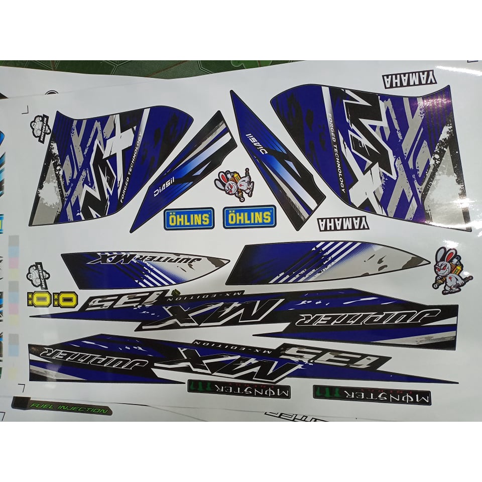 tem rời jupiter MX xanh đen 135