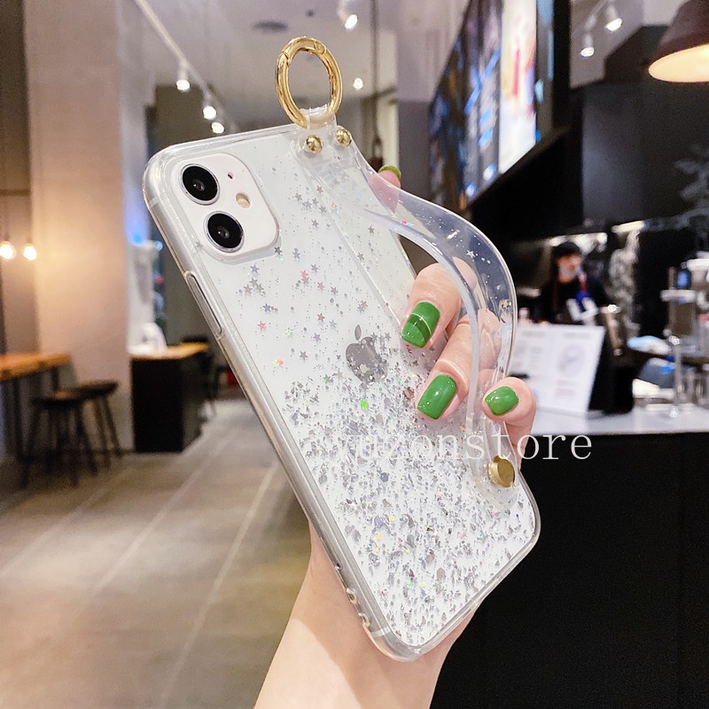 Ốp điện thoại TPU họa tiết bầu trời đầy sao kèm vòng đeo tay cho XIAOMI MI 11T PRO 11 LITE 5G NE 10T PRO