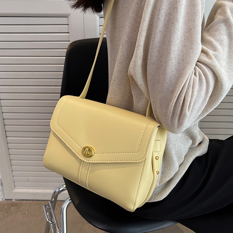 Túi Đeo Chéo Dáng Vuông Nhỏ Màu Tương Phản Chất Lượng Cao Thời Trang Cho Nữ