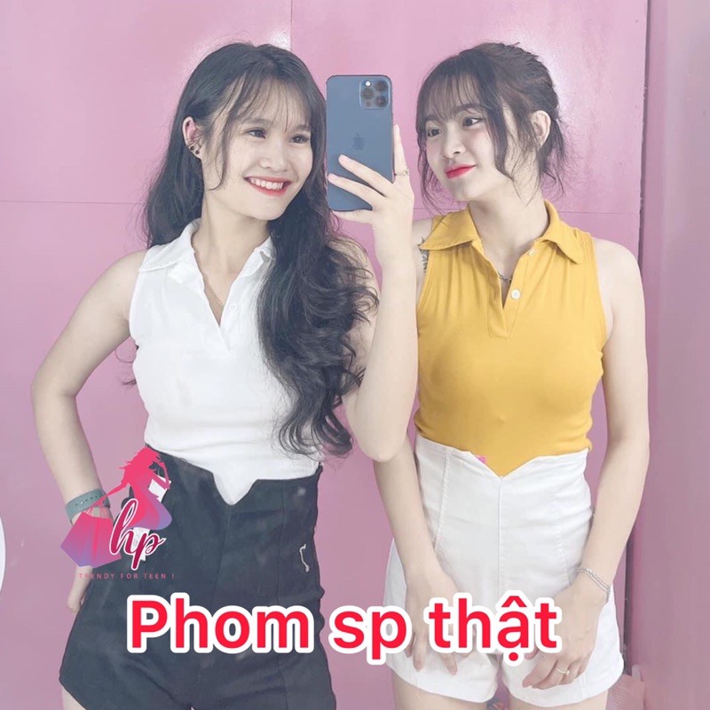áo thun kiểu croptop ôm body cổ bẻ mẫu mới 2021