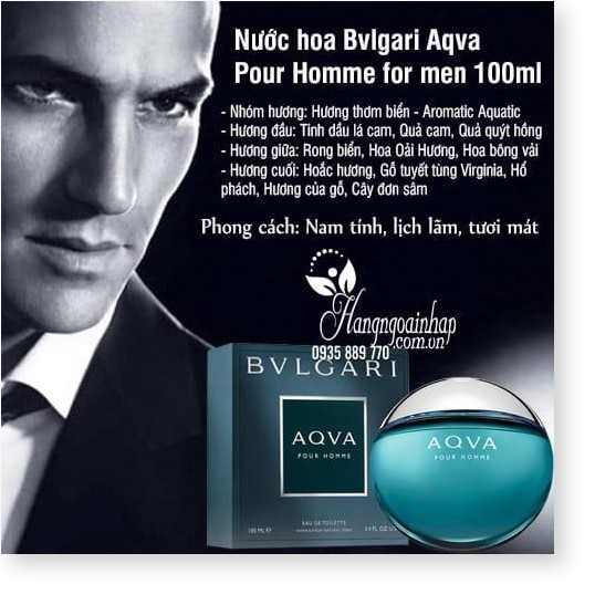 (New)  Nước Hoa Nam Nữ Aqva 100ml