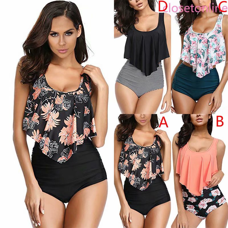 Set đồ tắm in họa tiết hoa cách điệu quyến rũ dành cho nữ | BigBuy360 - bigbuy360.vn