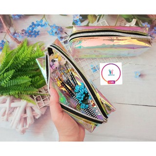Bóp viết trong nhũ phản quang size lớn