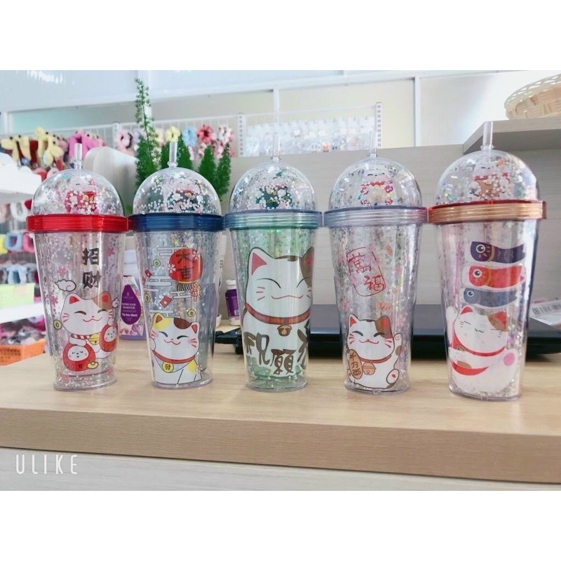 Ly giữ nhiệt  khủng long 2 lớp hoạt hình