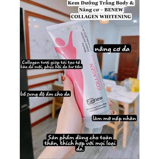 Kem dưỡng toàn thân Benew Collagen Whitening Body Lotion