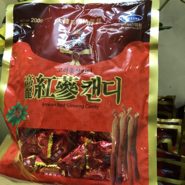Kẹo Hồng Sâm Vitamin Hàn Quốc gói 200g