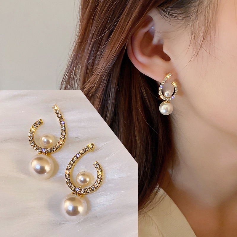 Đôi Bông Tai Ngọc Trai Thời Trang Hàn Quốc 2022