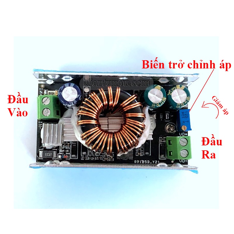 Mạch Hạ Áp, Giảm Áp DC Buck90 - Vào 10-90VDC ra 1.5-60VDC - Công Suất Tối Đa 100W 6A