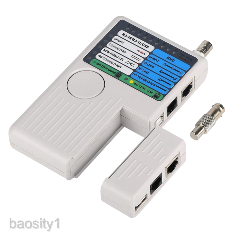 Thiết Bị Kiểm Tra Cáp Mạng Đa Năng 4 Trong 1 RJ45 / RJ11 / USB / BNC LAN