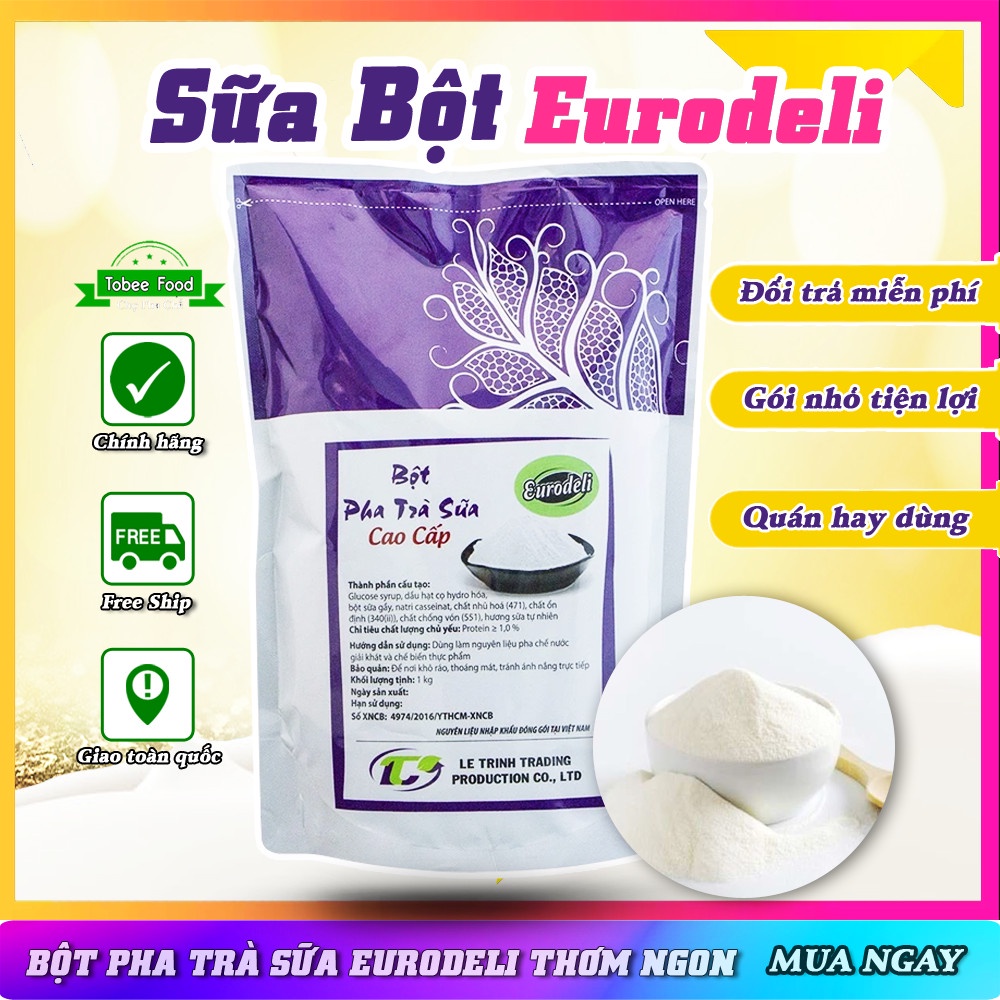 Bột pha trà sữa cao cấp eurodeli 1kg