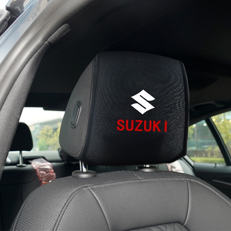 1 Vỏ Bọc Gối Tựa Đầu Màu Đen Chống Bẩn Chất Lượng Cao Cho Xe Hơi Suzuki Jimny Swift Vitara SX4 DZire IGNIS Alto Spacia