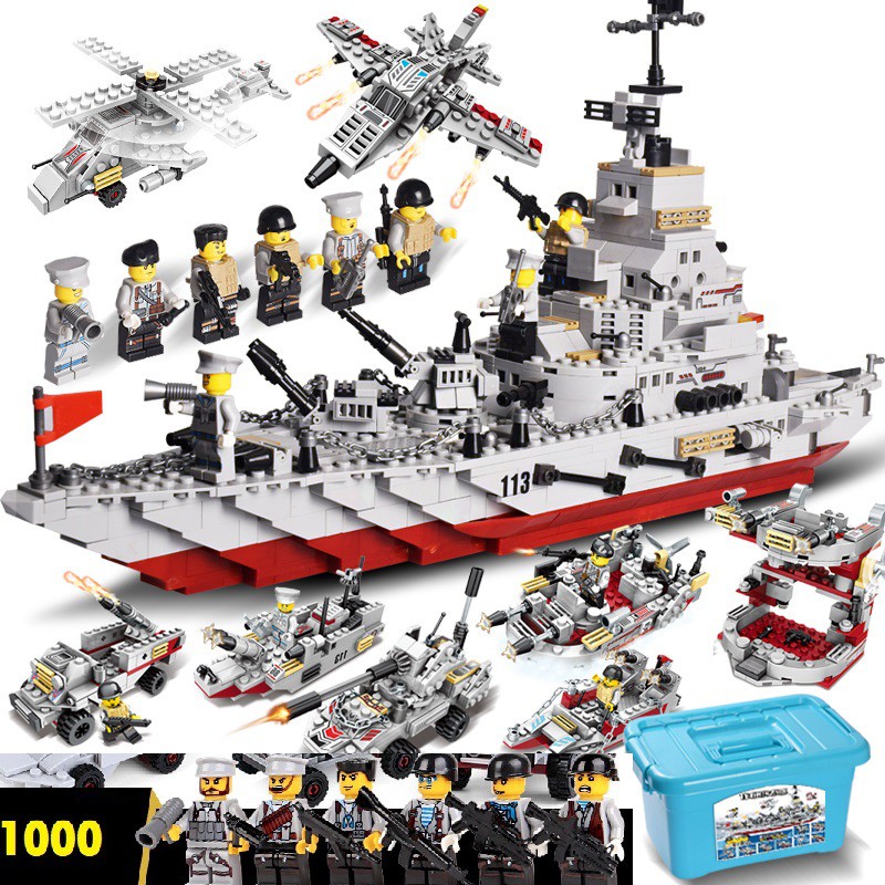 [ToyStory] Bộ Đồ Chơi Xếp Hình LEGO 1000 Mảnh Ghép Chiến Hạm Thuyền Tàu - Bé Phát Triển Tư Duy Thông Minh Cho Trẻ Em