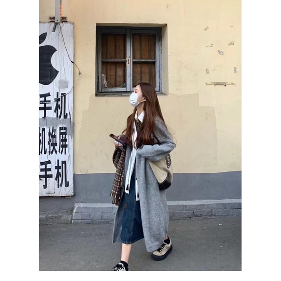 CARDIGAN MŨ DÀI KHOÁC LEN DÀI HÀN QUỐC