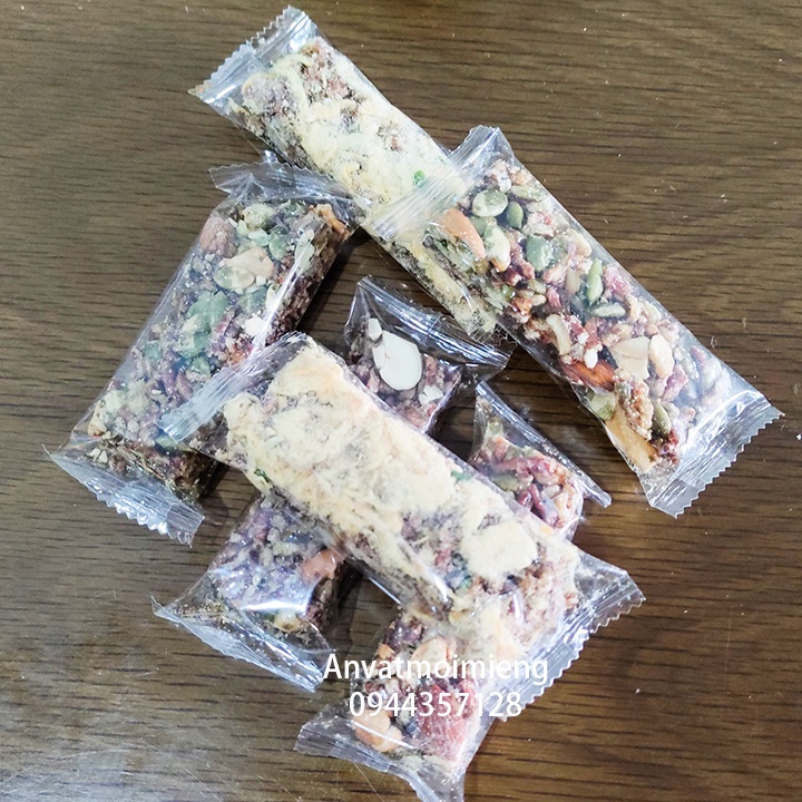 Thanh cơm gạo lứt mix hạt dinh dưỡng Chà Bông 100g - Ăn kiêng - giảm cân Anvatmoimieng