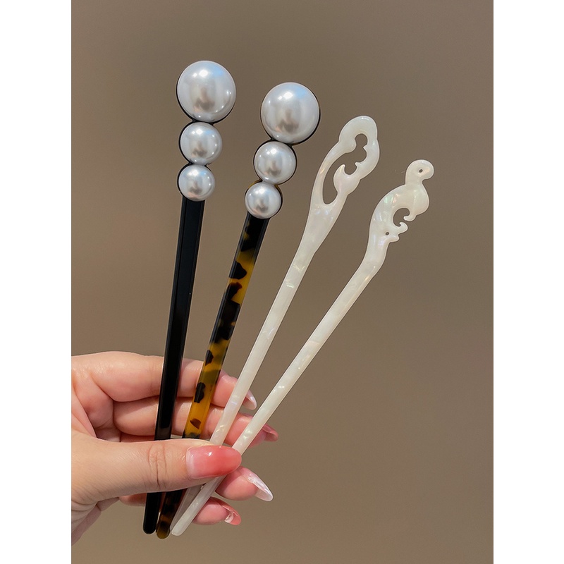 Kẹp Tóc Đính Bóng Lông Hình Chữ U Đơn Giản Và Hiện Đại Chất Lượng Cao