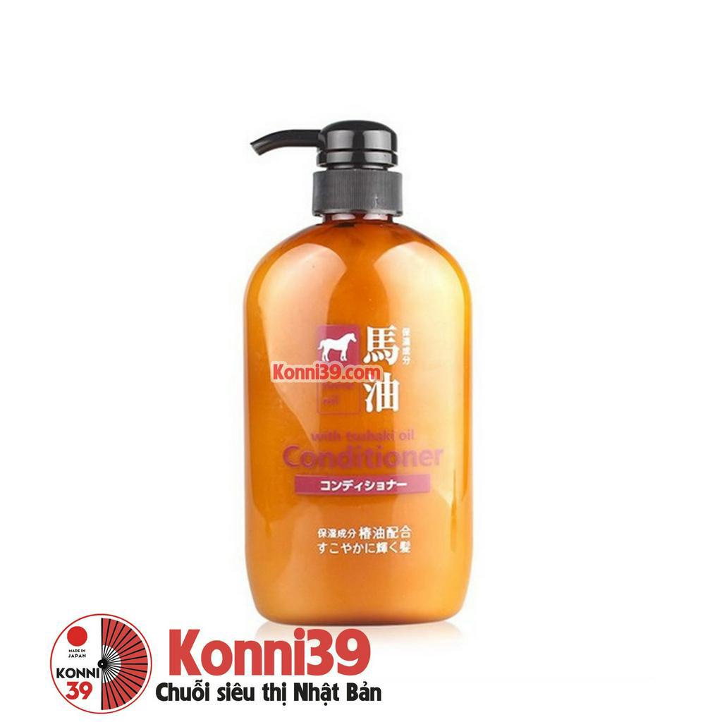 Dầu xả mỡ ngựa Kumano Horse Oil Natural Hair 600ml