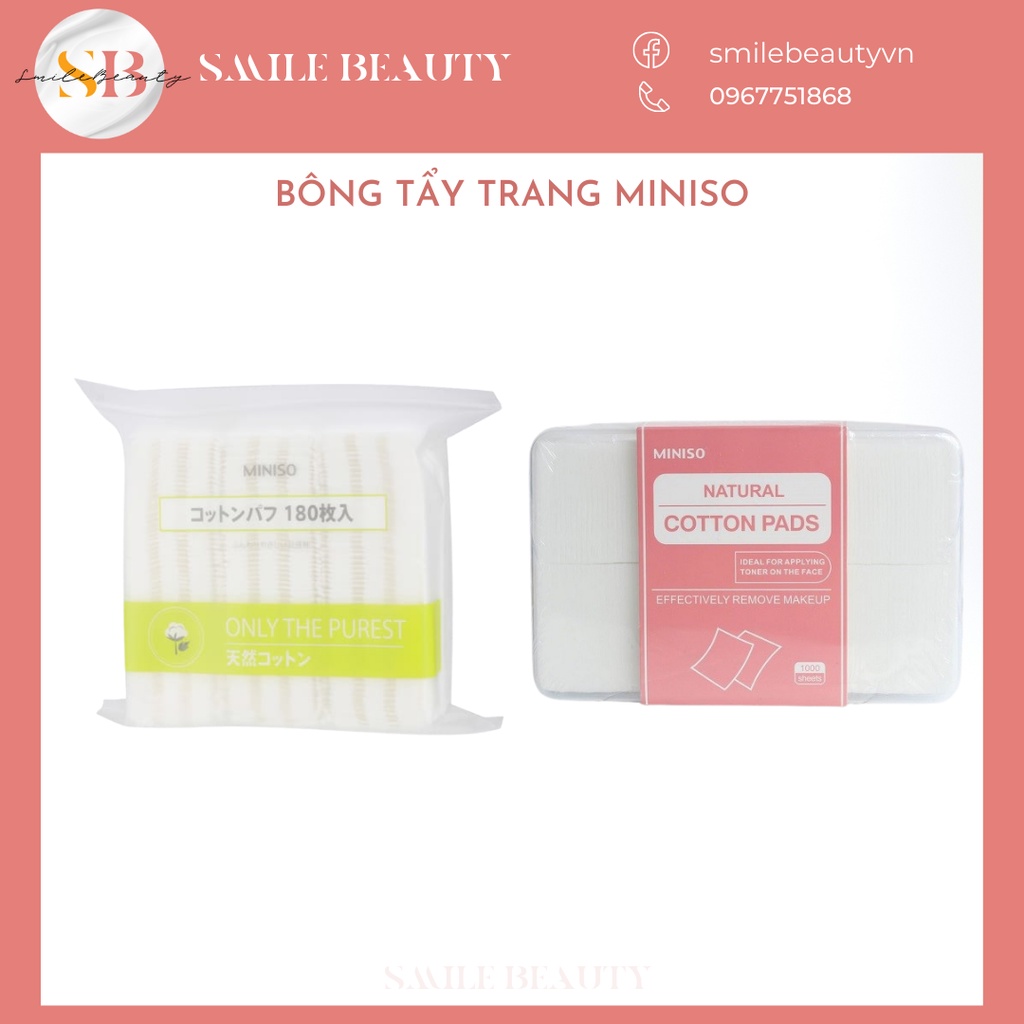 Bông tẩy trang Miniso