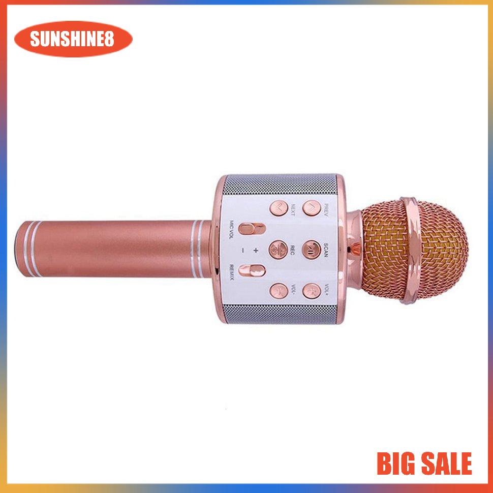【SUN】Micro không dây Chuyên nghiệp Ngưng tụ Karaoke Mic Đứng Radio Mikrofon