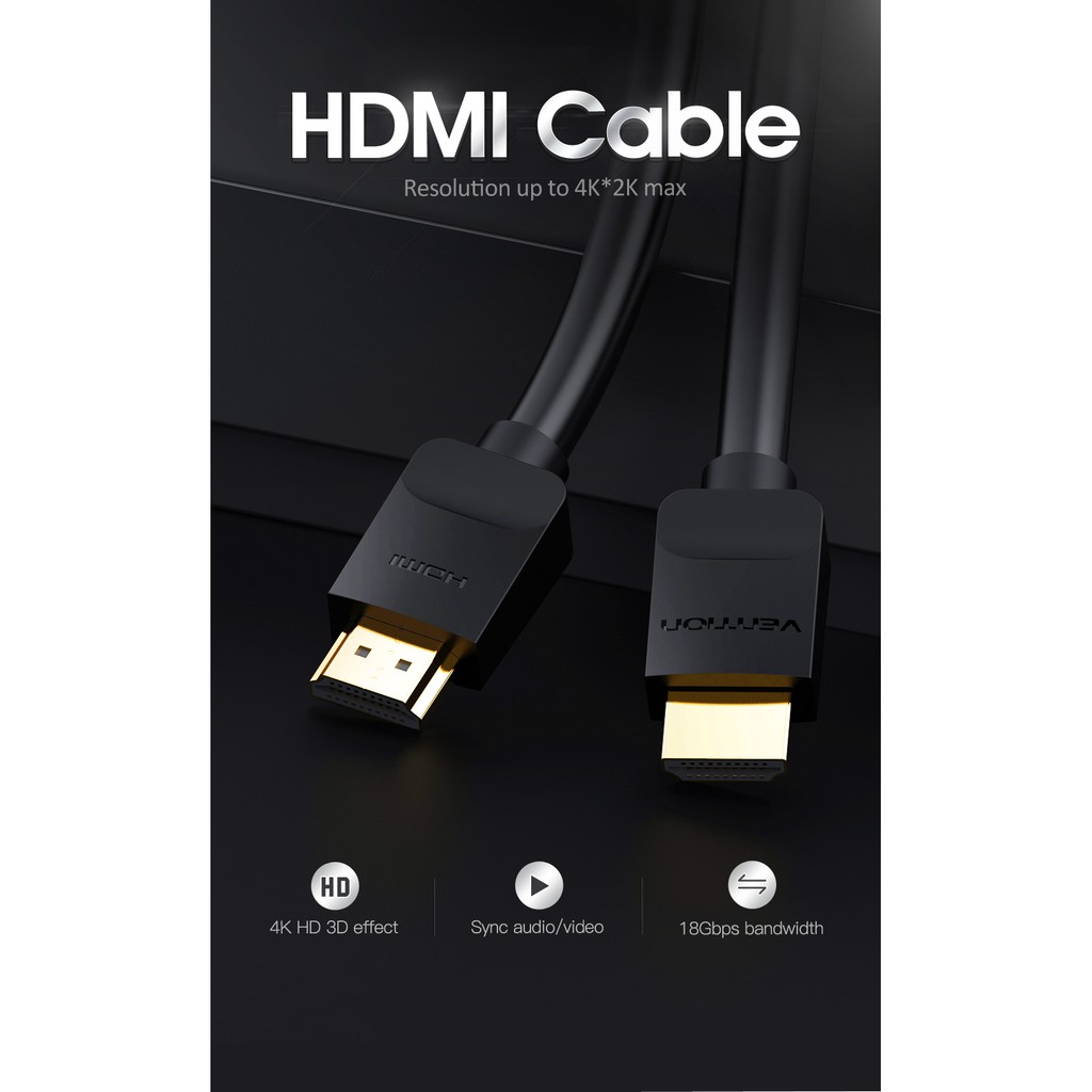 Dây cáp HDMI 1m 1.5m 2m 3m 5m 4K HDMI chất lượng cao