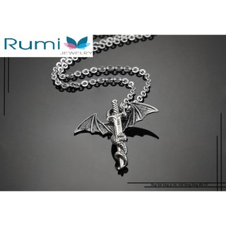 Mặt dây chuyên nam rồng giữ kiếm